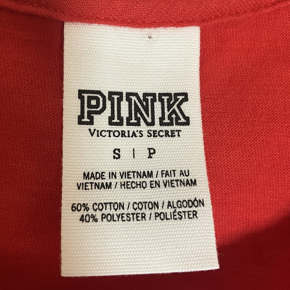 Victorias Secret Tank Womens Small Red White Blue Top Sequin Sparkle Casual USA - Picture 5 of 10